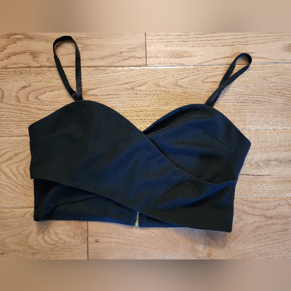 Chic Black Crop Top